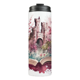 Fantasy Boek Liefhebber Ontwerp Thermosbeker