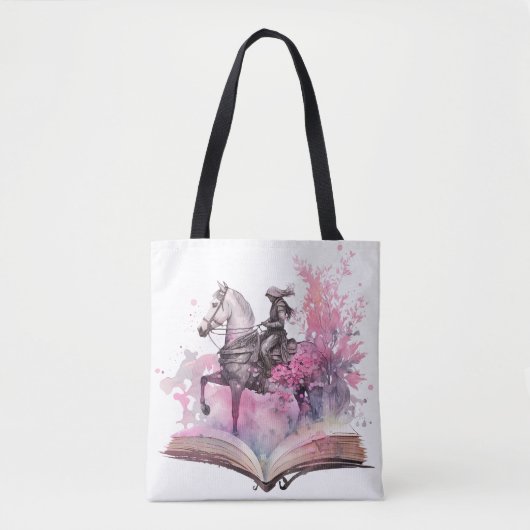 Fantasy Boek Liefhebber Ontwerp Tote Bag (Voorkant)