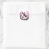 Fantasy Boek Liefhebber Ontwerp Vierkante Sticker (Tas)