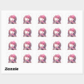 Fantasy Boek Liefhebber Ontwerp Vierkante Sticker (Vel)