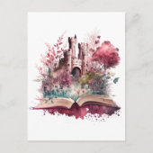 Fantasy Boek Lover Design Briefkaart (Voorkant)