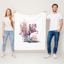 Fantasy Boek Lover Design Fleece Deken