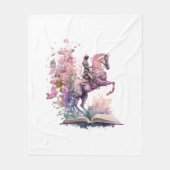 Fantasy Boek Lover Design Fleece Deken (Voorkant)