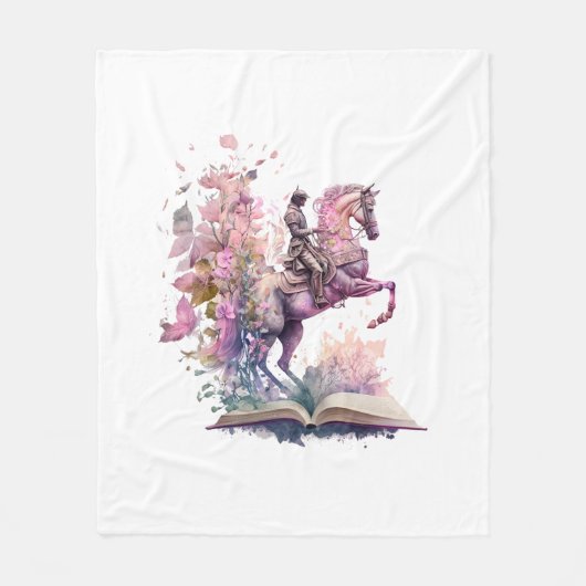 Fantasy Boek Lover Design Fleece Deken (Voorkant)