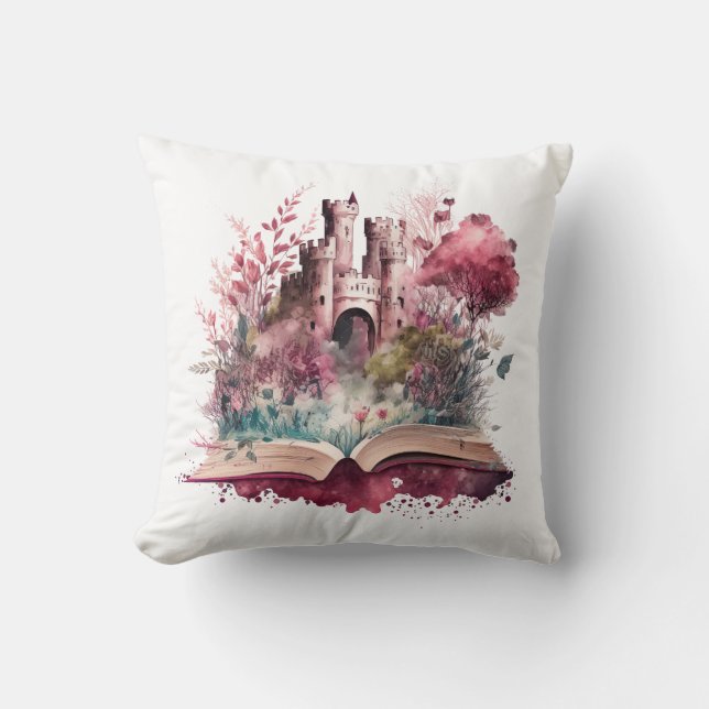 Fantasy Boek Lover Design Kussen (Voorkant)