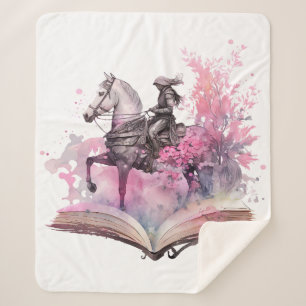 Fantasy Boek Lover Design Sherpa Deken