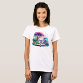 Fantasy Boek Lover Fairy T-shirt (Voorkant volledig)