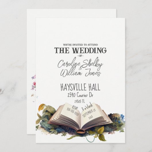 Fantasy Boek Sprookje Whimsical Magisch Uniek Kaart (Voorkant / Achterkant)