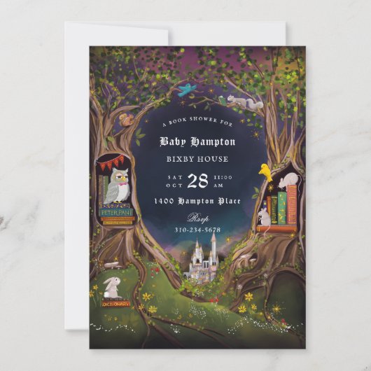 Fantasy Boeken voor Baby shower Kaart (Voorkant)