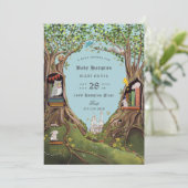 Fantasy Boeken voor Baby shower Light Blue Kaart (Staand voorkant)