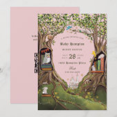 Fantasy boeken voor Baby shower Pink Green Kaart (Voorkant / Achterkant)