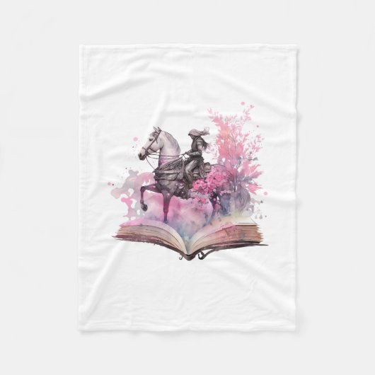 Fantasy Boekenliefhebber Design Fleece Deken (Voorkant)