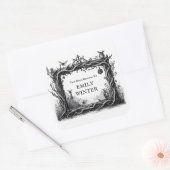 Fantasy-boekenplaatsticker Vierkante Sticker (Envelop)