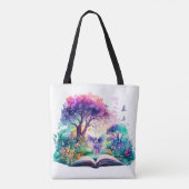 Fantasy Boekliefhebber Fee Tote Bag (Achterkant)