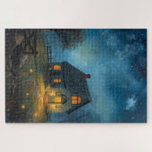 Fantasy Boerderij Nachtelijke Legpuzzel (Horizontaal)