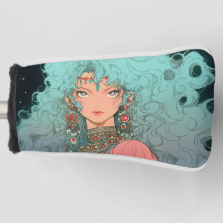Fantasy Boheemse esthetische anime meisje Golfheadcover