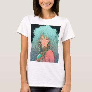 Fantasy Boheemse esthetische anime meisje T-shirt