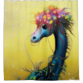 Fantasy bohemian dragon douchegordijn (Voorkant)