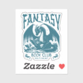Fantasy Book Club Dragon Sticker (Vel)
