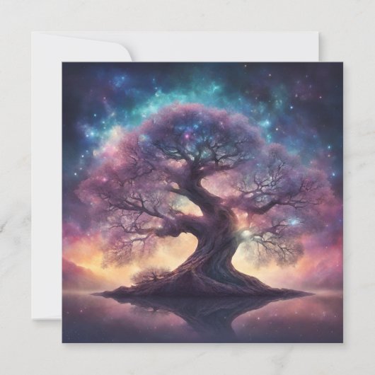Fantasy Boom Kunst Kaart (Voorkant)