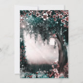 Fantasy Bos Betoverd Blush Bos Promsfeer Kaart (Achterkant)