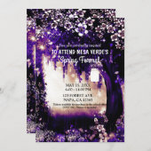 Fantasy Bos Betoverd Paars Zomerbos Kaart (Voorkant / Achterkant)