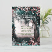 Fantasy Bos Betoverd Roze Bos Galabal Jurk Kaart (Staand voorkant)