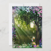 Fantasy Bos Betoverd Woud Bloemen Galabal Kaart (Achterkant)