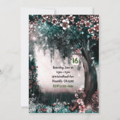 Fantasy Bos Betoverde Blush Bos Sweet 16 Kaart (Achterkant)