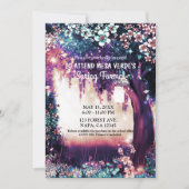 Fantasy Bos Betoverde Zomer Bos Promotie Uitnodigi Kaart (Voorkant)