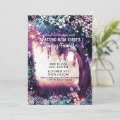 Fantasy Bos Betoverde Zomer Bos Promotie Uitnodigi Kaart (Staand voorkant)