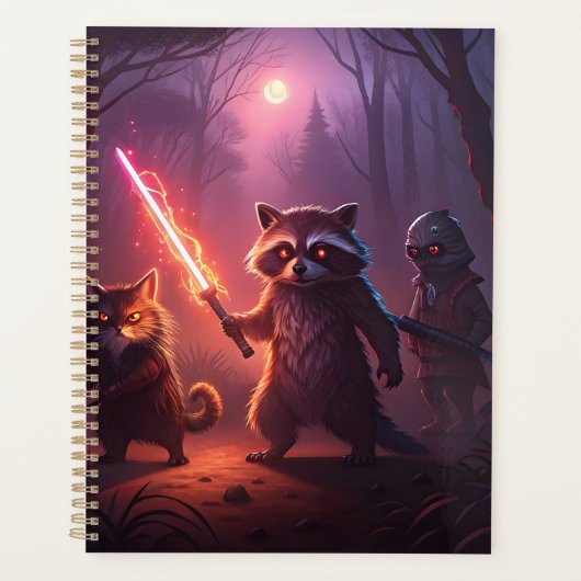 Fantasy Bos Dieren Avontuur Kunst Planner (Voorkant)