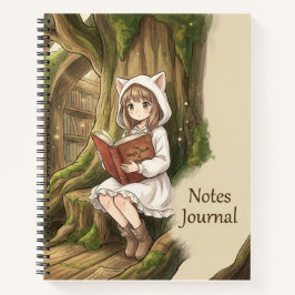 Fantasy Bos Meisje Notities Journaal Notitieboek