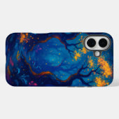 Fantasy bos met gedraaide bomen en gloeiende Case-Mate iPhone case (Achterkant (horizontaal))