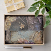 Fantasy Bosfee met Vlinders Decoupage Tissuepapier (Geschenk)