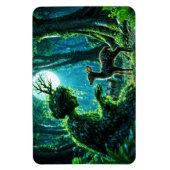 Fantasy bosgodin en zachte herten kunst magneet (Verticaal)