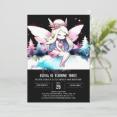 Fantasy Bossen Fairy Verjaardag Kaart (Staand voorkant)