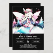 Fantasy Bossen Fairy Verjaardag Kaart (Voorkant / Achterkant)