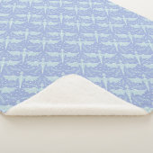 Fantasy Botanisch Draak Inpakpapier Sherpa Deken (3/4)