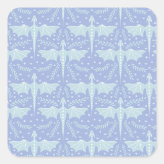 Fantasy Botanische Draak Vierkante Sticker