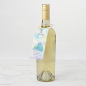 Fantasy Boys Blue Dragon Baby shower Flessenhanger (Schuin)