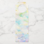 Fantasy Boys Blue Dragon Baby shower Flessenhanger (Achterkant)