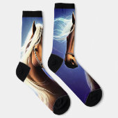 Fantasy Brown Horse met White Mane Sokken (Rechts)