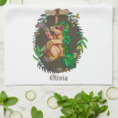 Fantasy Brussels sprot badger - schattige badger Theedoek (Gevouwen)