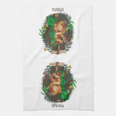 Fantasy Brussels sprot badger - schattige badger Theedoek (Verticaal)