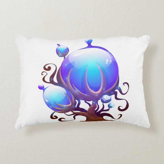 Fantasy Bubble Tree Pillow Accent Kussen (Voorkant)