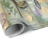 Fantasy Bugs Wrapping Paper Whimsical Insect Gifts Cadeaupapier (Rol Hoek)