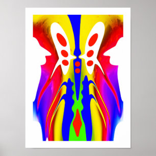 Fantasy buitenaards machinekunst poster