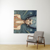 Fantasy Buitenaardse Vrouw Wandkleed (In Situ (horizontaal))