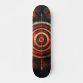 Fantasy Bullseye Symbool Digitale Kunst Persoonlijk Skateboard (Voorkant)